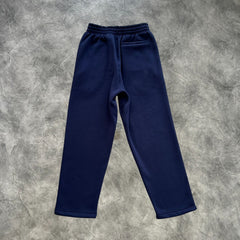 Corteiz Thick Stitch Straight Pants Navy Blue