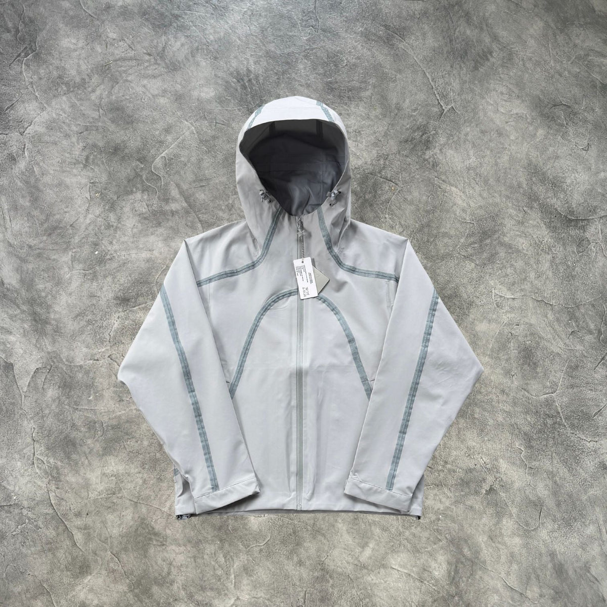 Mertra Fluorescent Striped Jacket Grey