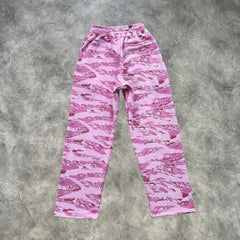 Corteiz Straight pants Pink Camouflage