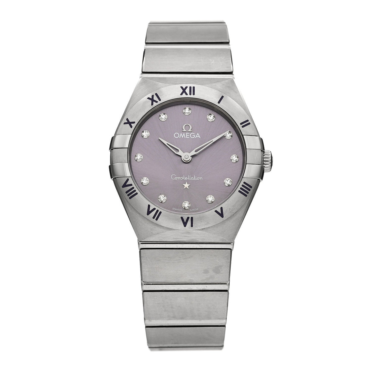 Stainless Steel Diamond 28mm Constellation Quartz Watch Purple 131.10.28.60.60.002