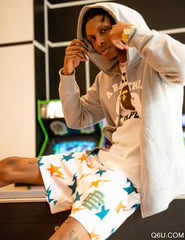 Eric Emanuel Bape Basic Shorts White/Orange/Blue