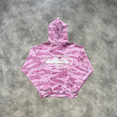 Corteiz Zip-Up Tracksuit Pink Camouflage