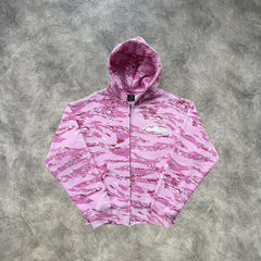 Corteiz Zip-Up Tracksuit Pink Camouflage