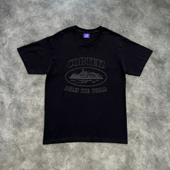 Corteiz Rules The World T-Shirt Blackout Edition