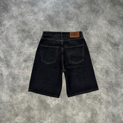 Corteiz Island Baggy Denim Shorts Black