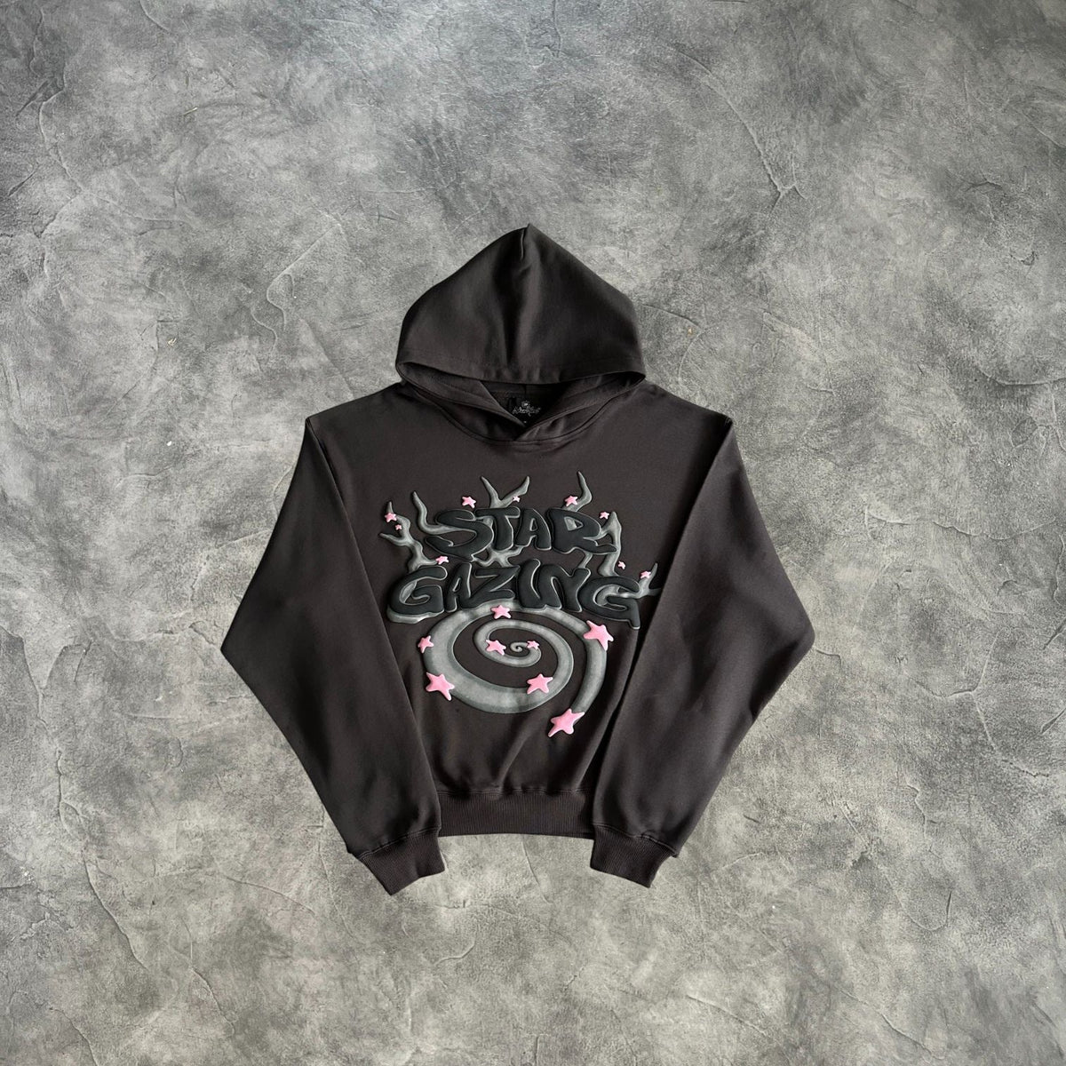 Broken Planet Star Glazing Hoodie Black