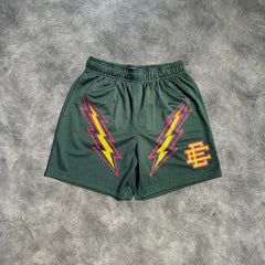 Eric Emanuel Bolt Shorts Green/Yellow