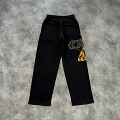 Corteiz Lion Varsity Zip-Up Tracksuit Black