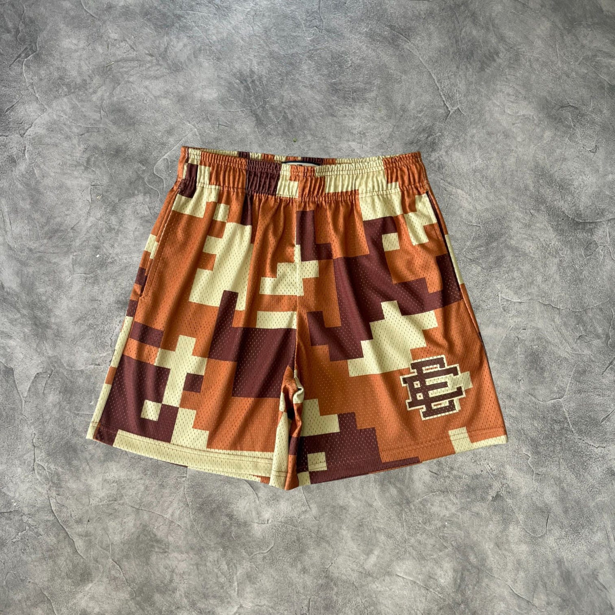 Eric Emanuel Mosaic Shorts Brown