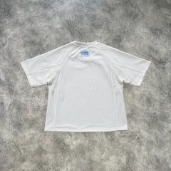 Mertra Layered Mesh Jersey White