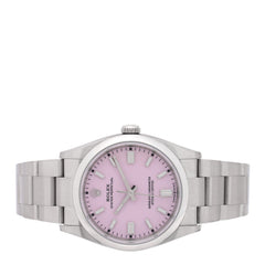 Stainless Steel 36mm Oyster Perpetual Watch Candy Pink 126000