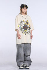 SAINT MICHAEL KEEP FASHINON letter print T-Shirts