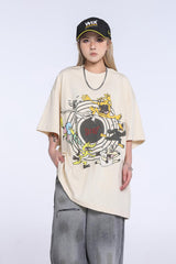 SAINT MICHAEL KEEP FASHINON letter print T-Shirts