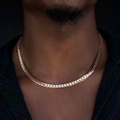 South Beach Cuban? Chain in Rose Gold- 8mm