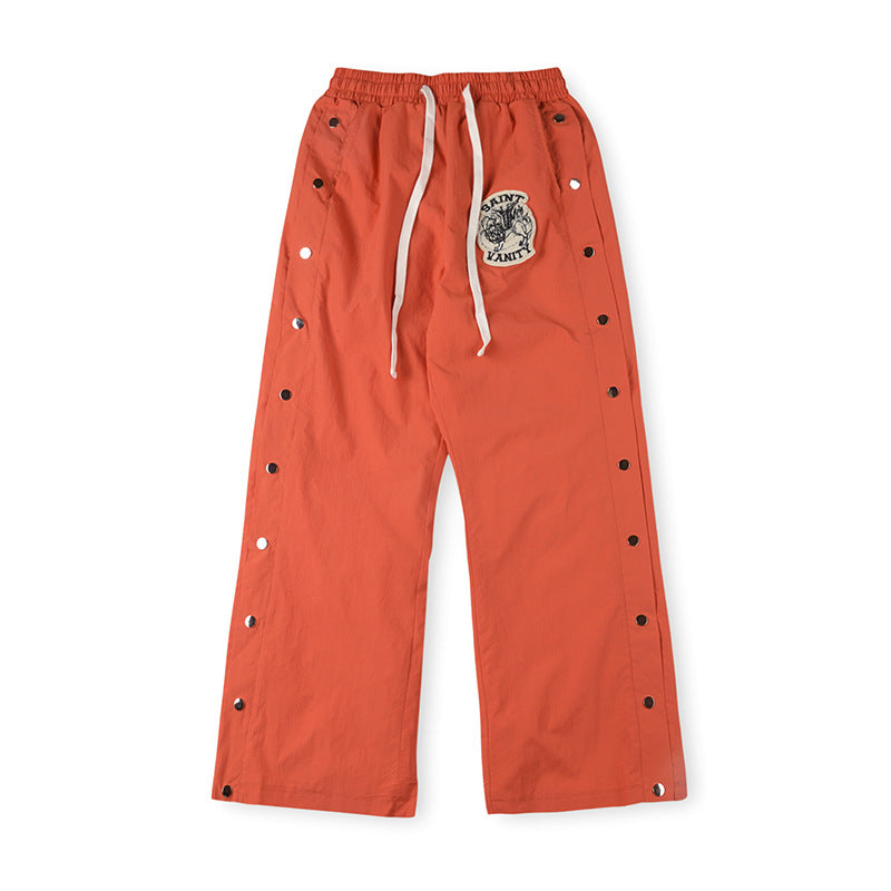 SAINT VANITY  Nylon Hooded Track  Pants Orange