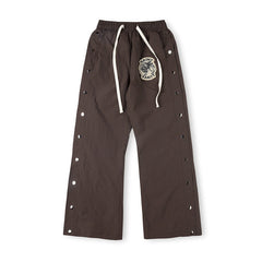 SAINT VANITY  Nylon Hooded Track  Pants Gray