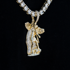 Saint Michael Pendant - Yellow Gold