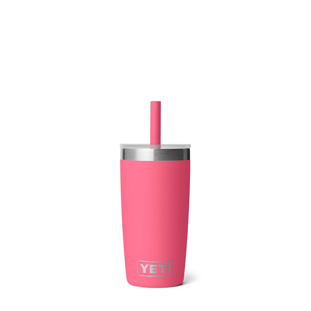 YETI Tropical Pink Rambler 10oz Tumbler with Silicone Straw