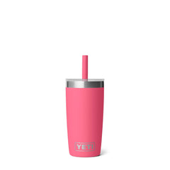 YETI Tropical Pink Rambler 10oz Tumbler with Silicone Straw