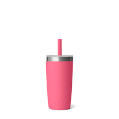 YETI Tropical Pink Rambler 10oz Tumbler with Silicone Straw