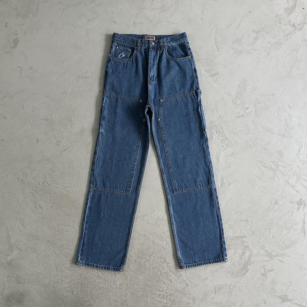 EMBOSSED C-STAR DENIM WORK PANT