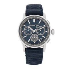 Stainless Steel Fabric 41mm Code 11.59 Automatic Watch Blue 26393ST.OO.A348KB.01