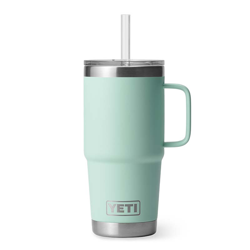 YETI Seafoam Rambler 25oz Straw Mug