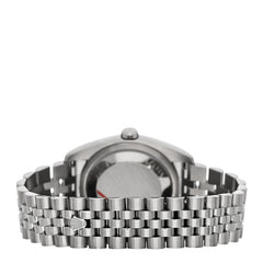 Stainless Steel 18K White Gold Diamond 36mm Oyster Perpetual Datejust Watch Blue 116234