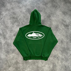 Corteiz Crtz Zip-Up Tracksuit Dark Green