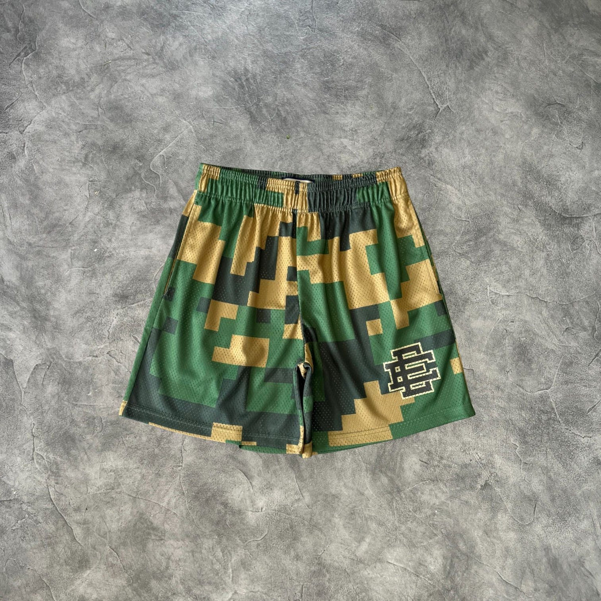 Eric Emanuel Mosaic Shorts Green