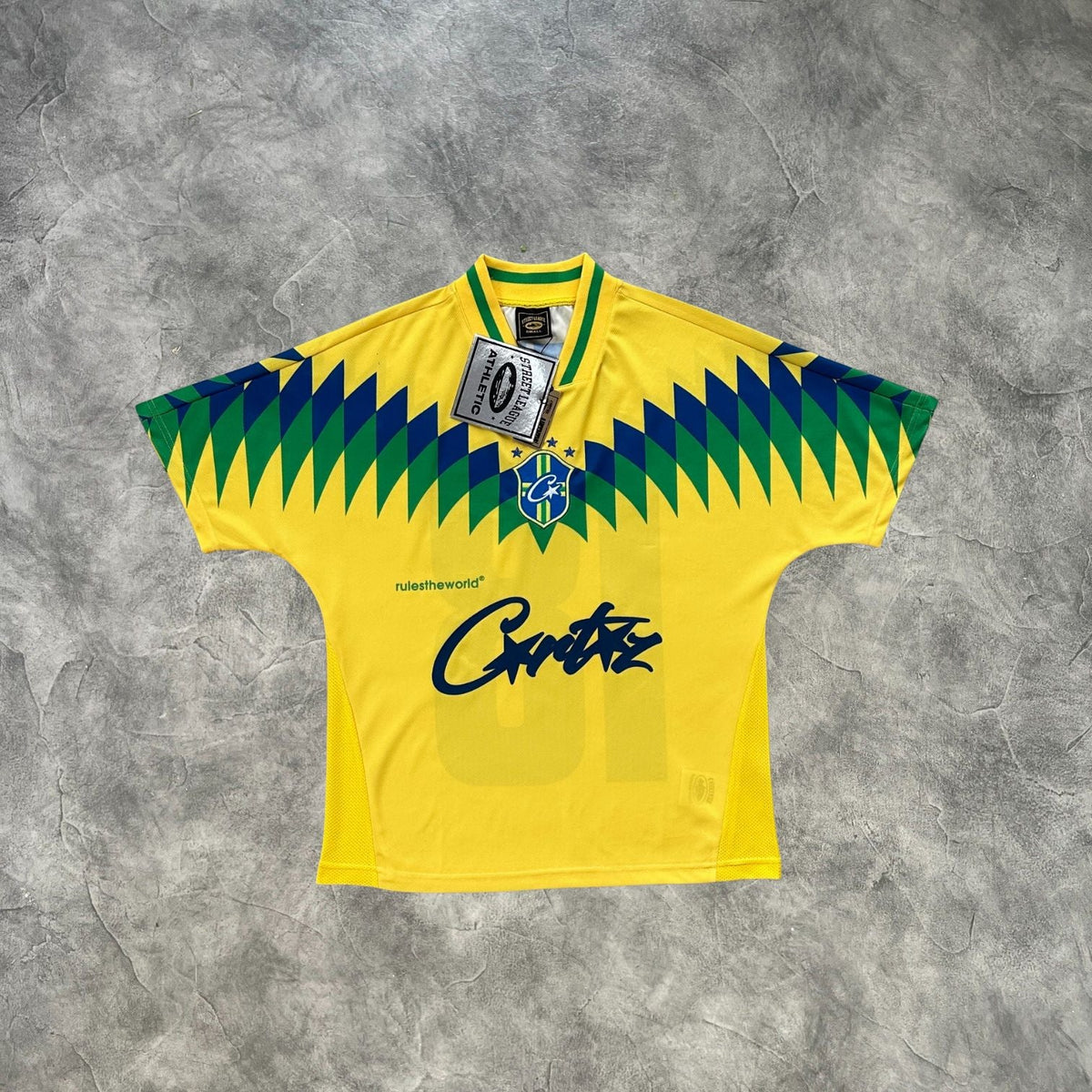 Corteiz Club America Jersey Yellow/Blue