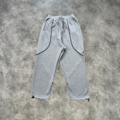 Mertra Reflective Striped Tracksuit Grey