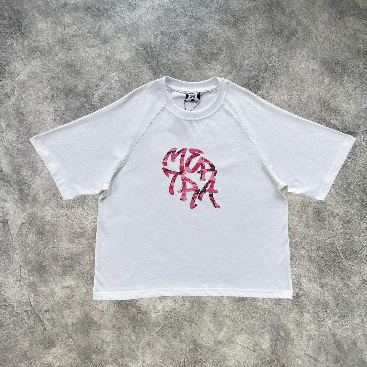 Mertra Printed T-Shirt White/Pink Camouflage