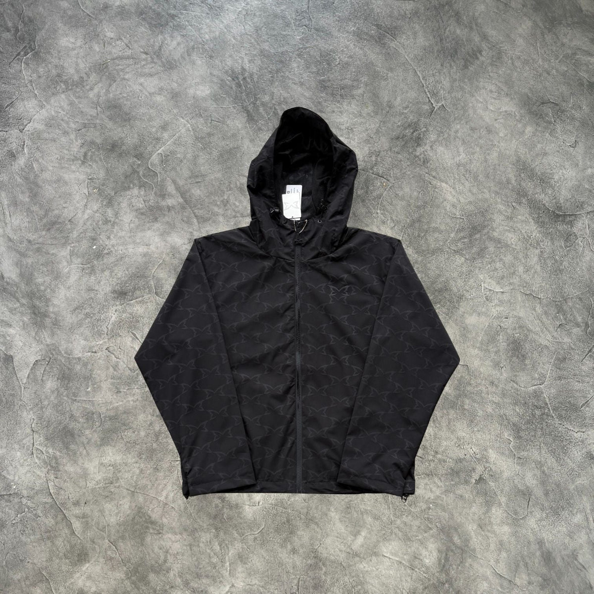 Mertra Reflective Monogram Jacket Black
