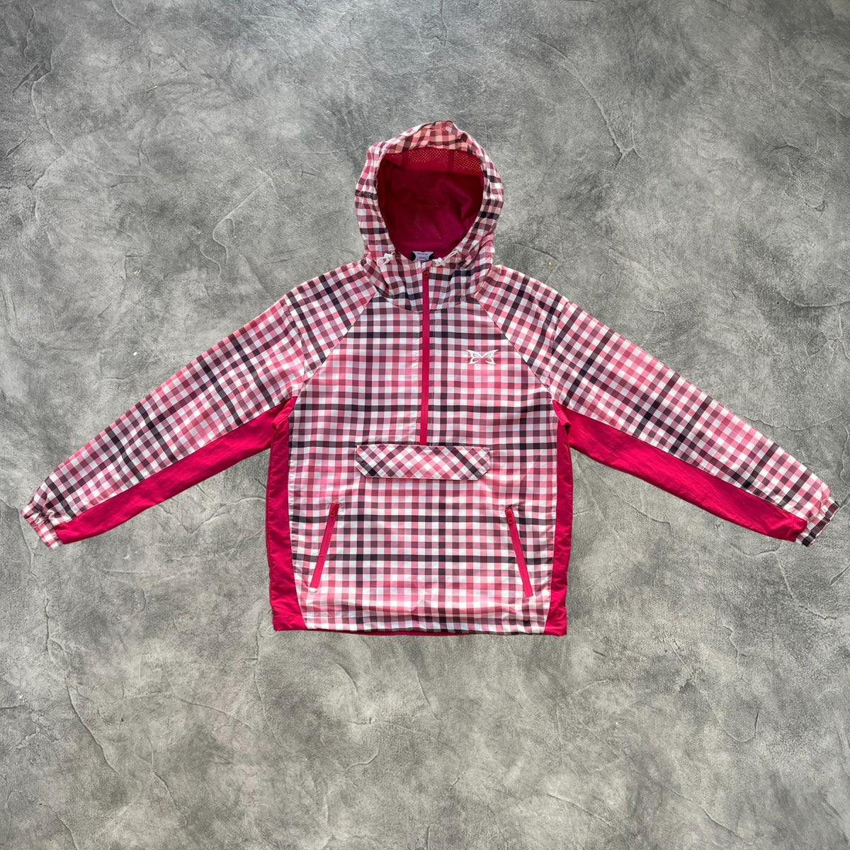 Mertra Plaid Pullover Jacket Red