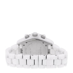 Stainless Steel Ceramic 41mm J12 Chronograph Automatic Watch White