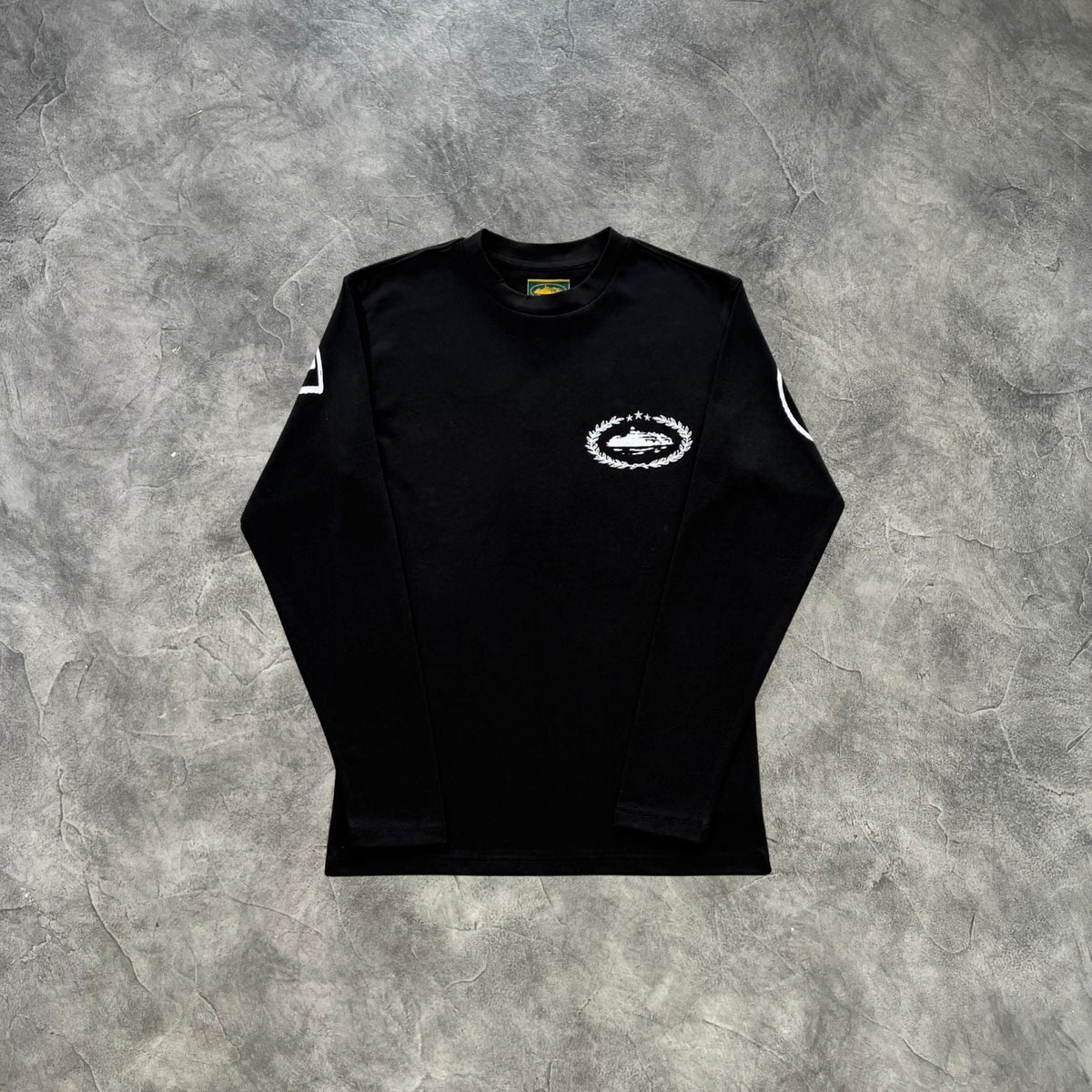 Corteiz Royale Heavyweight Long Sleeves T-Shirt Black