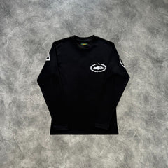 Corteiz Royale Heavyweight Long Sleeves T-Shirt Black