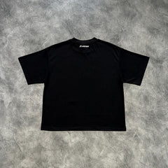 Mertra Stacked Logo T-Shirt Black