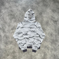 Mertra Snake Skin Printed Zip-Up Hoodie