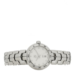 Stainless Steel Diamond 29mm Link Lady Quartz Watch Silver WAT1411