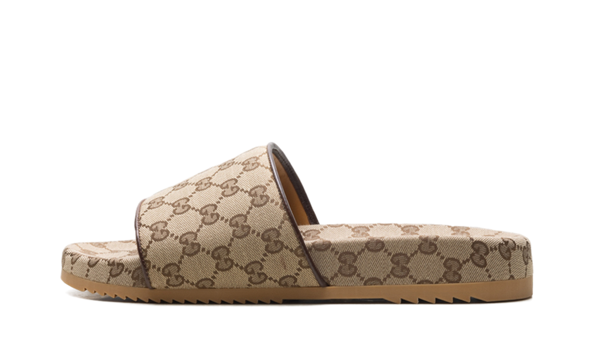 GG Slide Beige Canvas 624695 H6320 9763