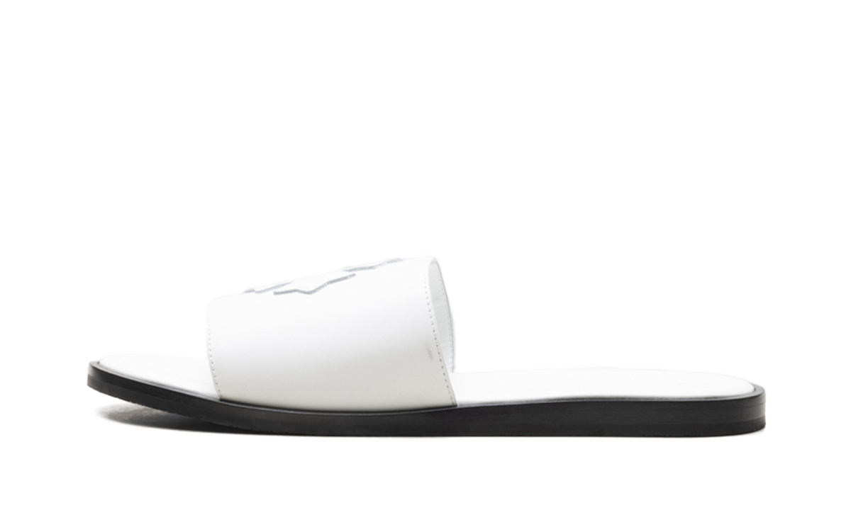 Leather Slides White CHRM0967