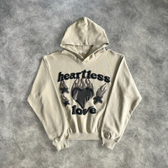Broken Planet Heartless Love Hoodie Bone White