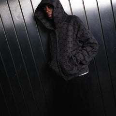 Mertra All Over Printed Zip-Up Hoodie