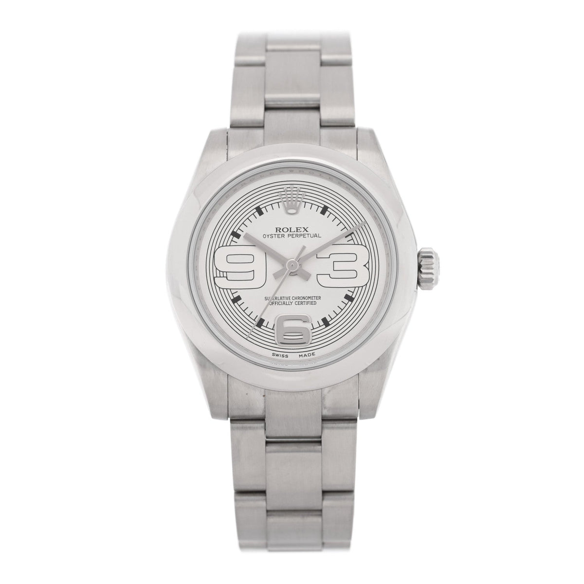 Stainless Steel 31mm Oyster Perpetual Watch Silver 177200