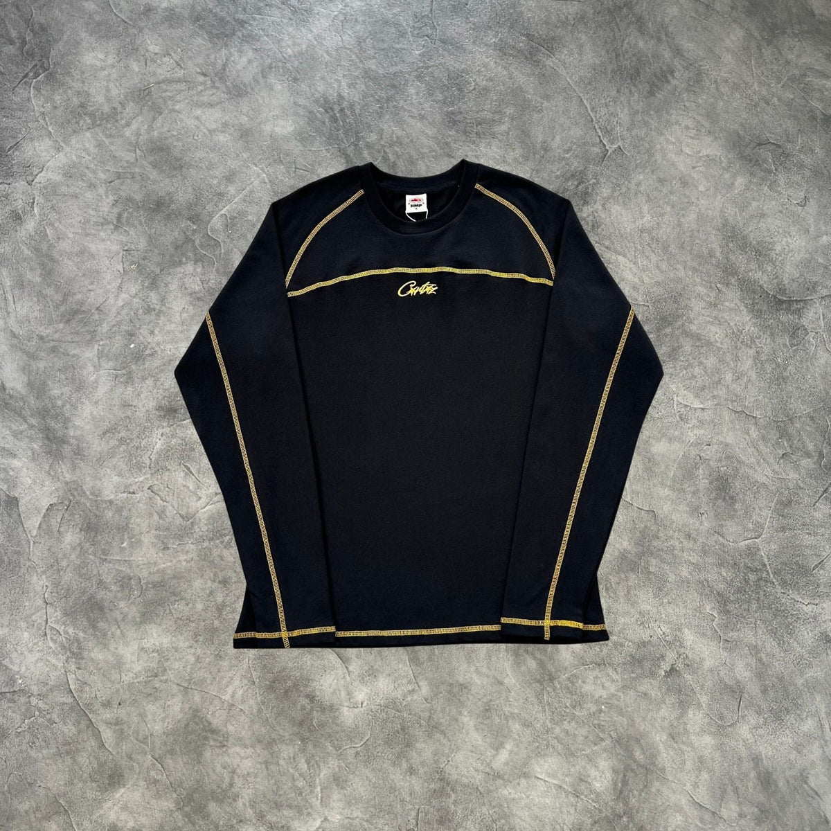 Corteiz HMP Heavyweight Long Sleeves T-Shirt Black/Yellow