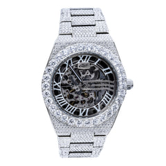 42MM Iced Moissanite Alpha Era? Luminous Skeleton 316
