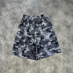 Mertra Cargo Shorts Grey Camouflage