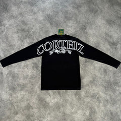 Corteiz Royale Heavyweight Long Sleeves T-Shirt Black